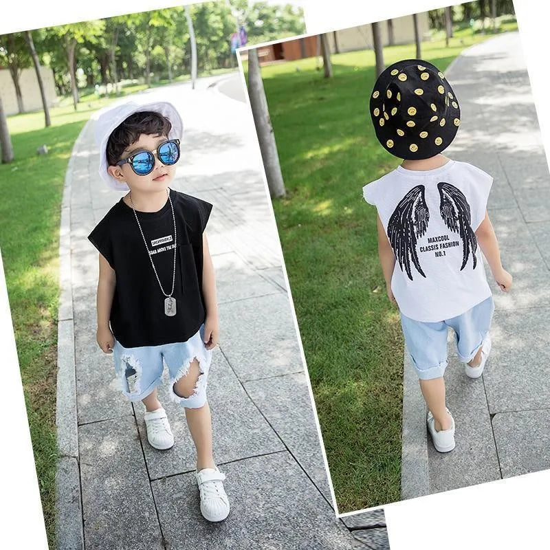 Baby Caleb Summer Outfits 2pcs  Set (3Y - 8Y)