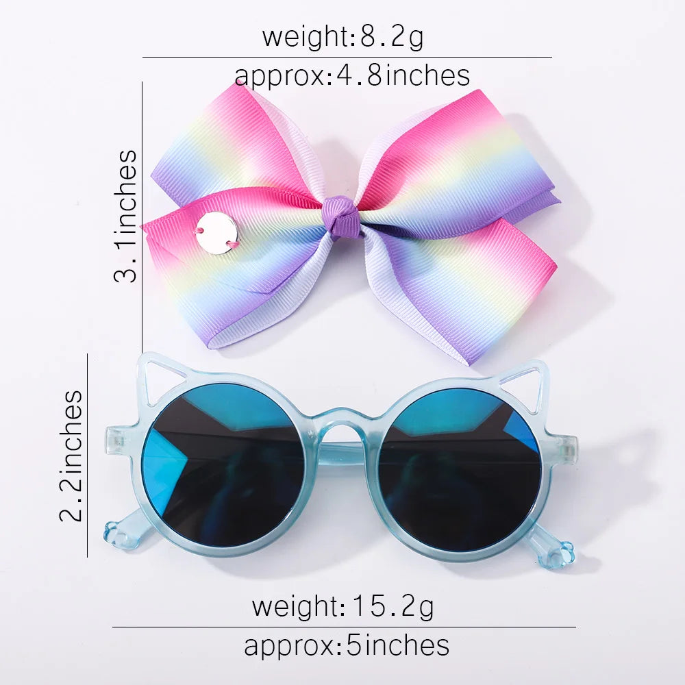 Big Bows With Sunglasses Set