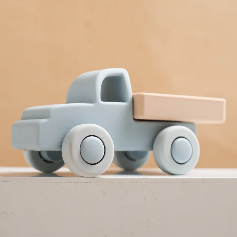 Montessori Baby Silicone Car Toys