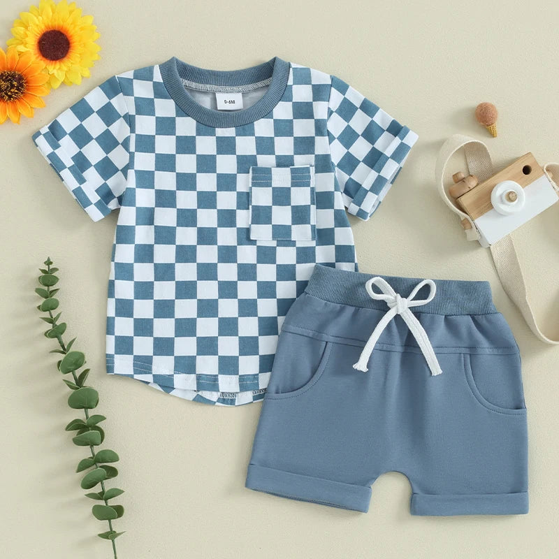 Baby Aiden Summer Shorts Sets (6M - 3T)