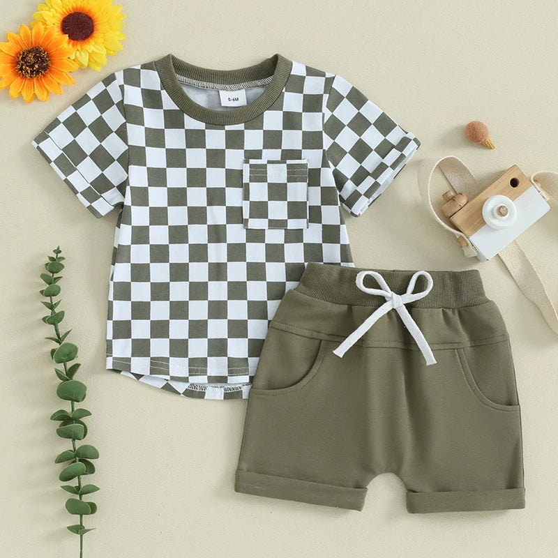 Baby Aiden Summer Shorts Sets (6M - 3T)