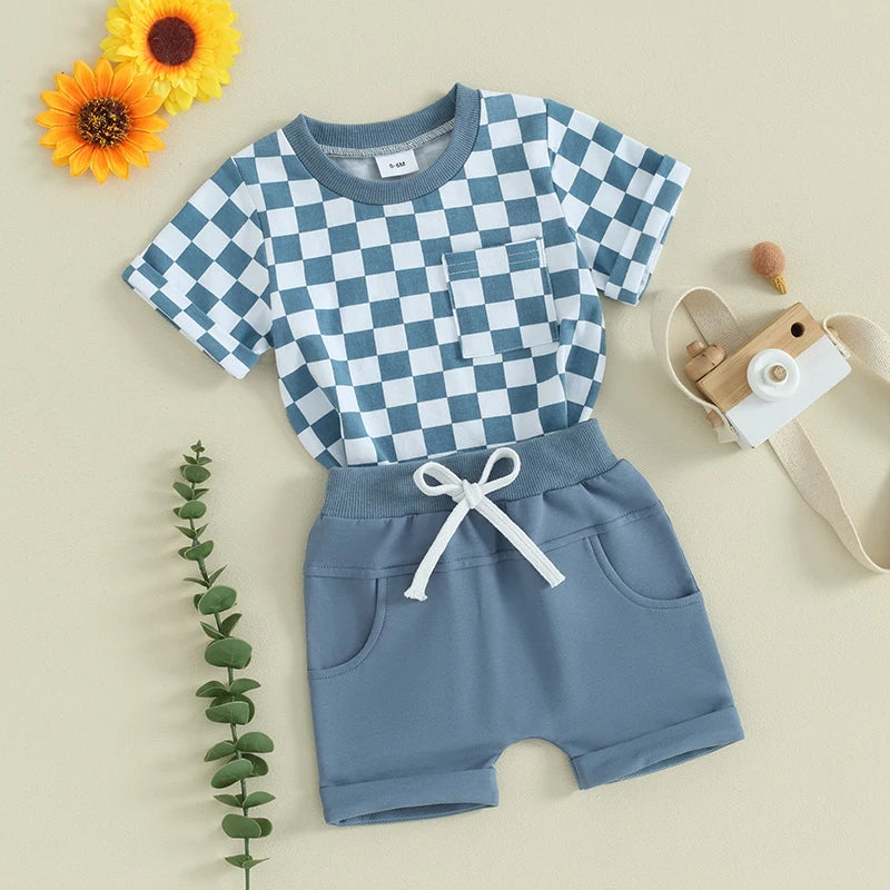 Baby Aiden Summer Shorts Sets (6M - 3T)