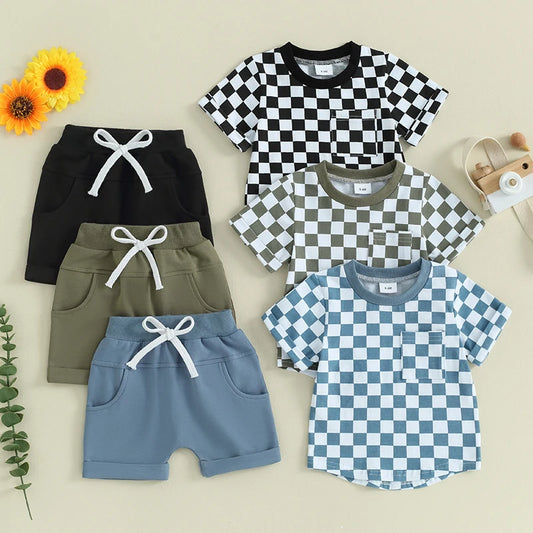 Baby Aiden Summer Shorts Sets (6M - 3T)