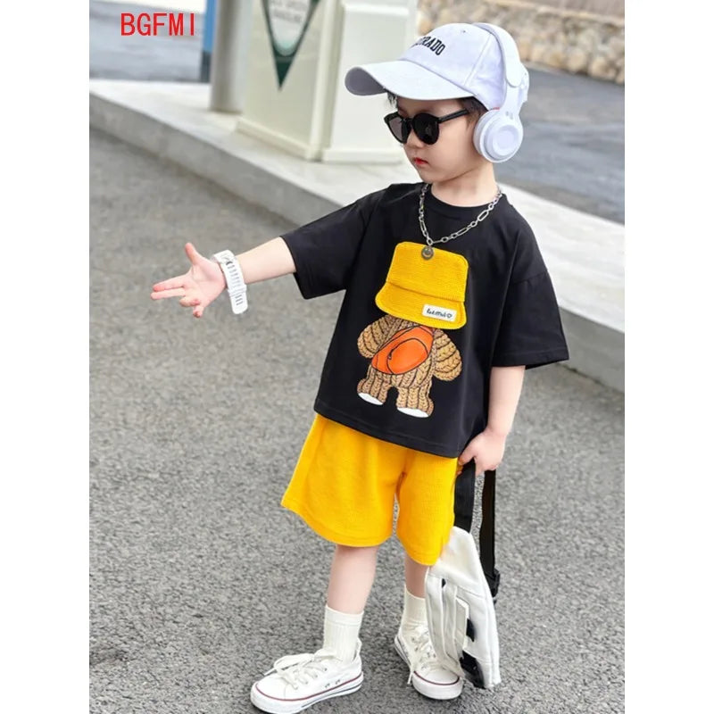 Baby Ezekiel Summer Short Sleeve Shirts with Shorts 2pcs Set (12M - 11Y)