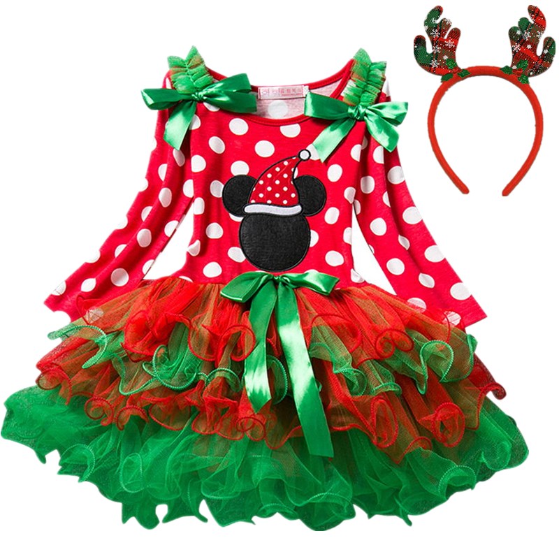 Arya Polka-dot Christmas Dress (12M-5T)