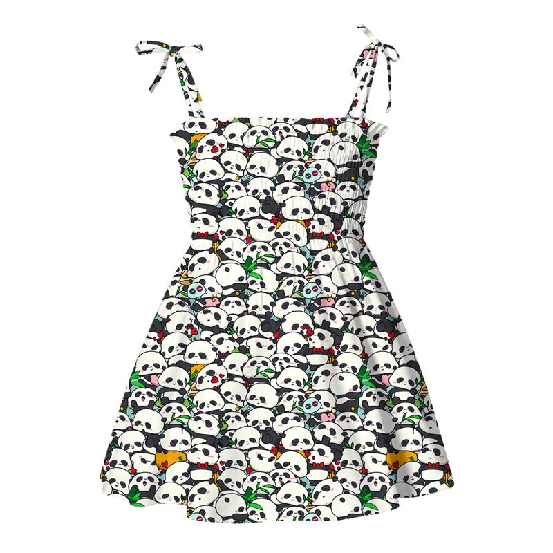 Alina Cartoon Print Sleeveless Dress (12M-5T)