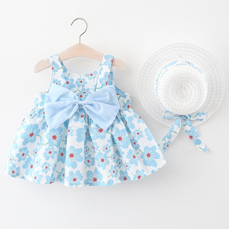 2Piece Melanie Bow Flower Dress (6M-36M)