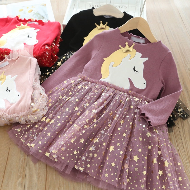 Unicorn Princess Dress (2T-7T)