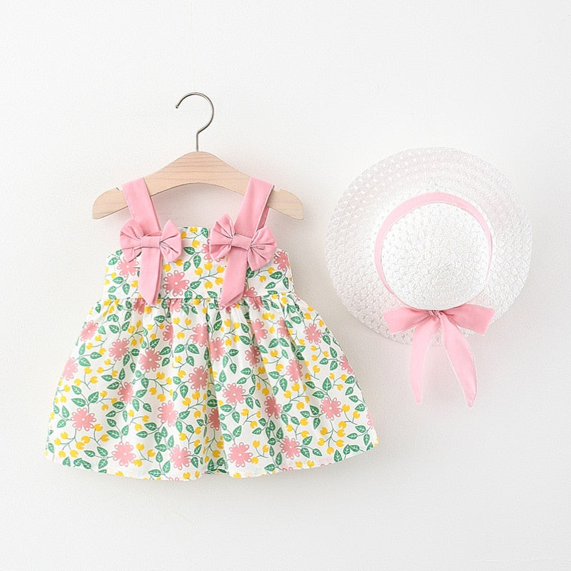 Isabelle Sleeveless Dress+Hat (6M-36M)