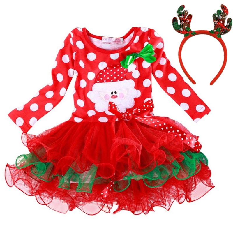 Arya Polka-dot Christmas Dress (12M-5T)