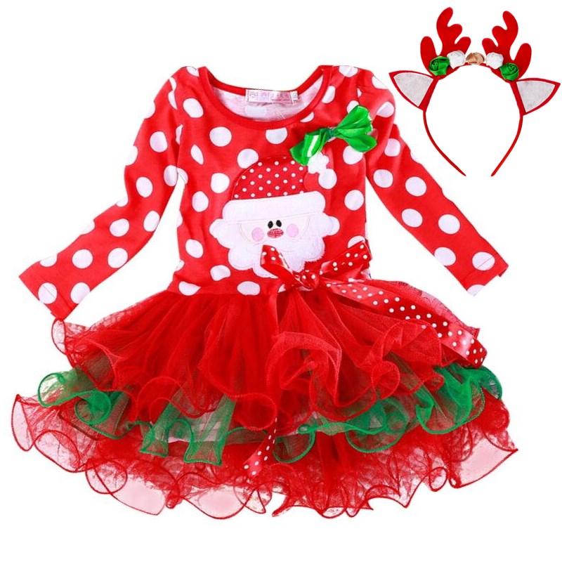 Arya Polka-dot Christmas Dress (12M-5T)