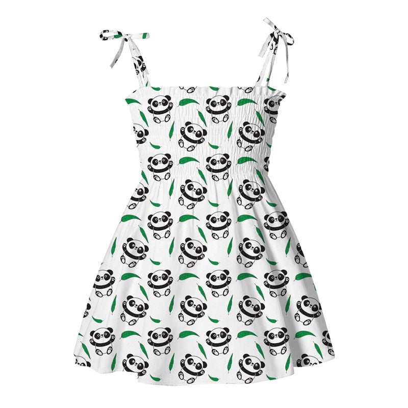 Alina Cartoon Print Sleeveless Dress (12M-5T)