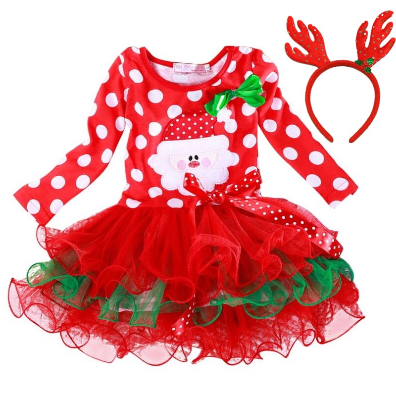 Arya Polka-dot Christmas Dress (12M-5T)