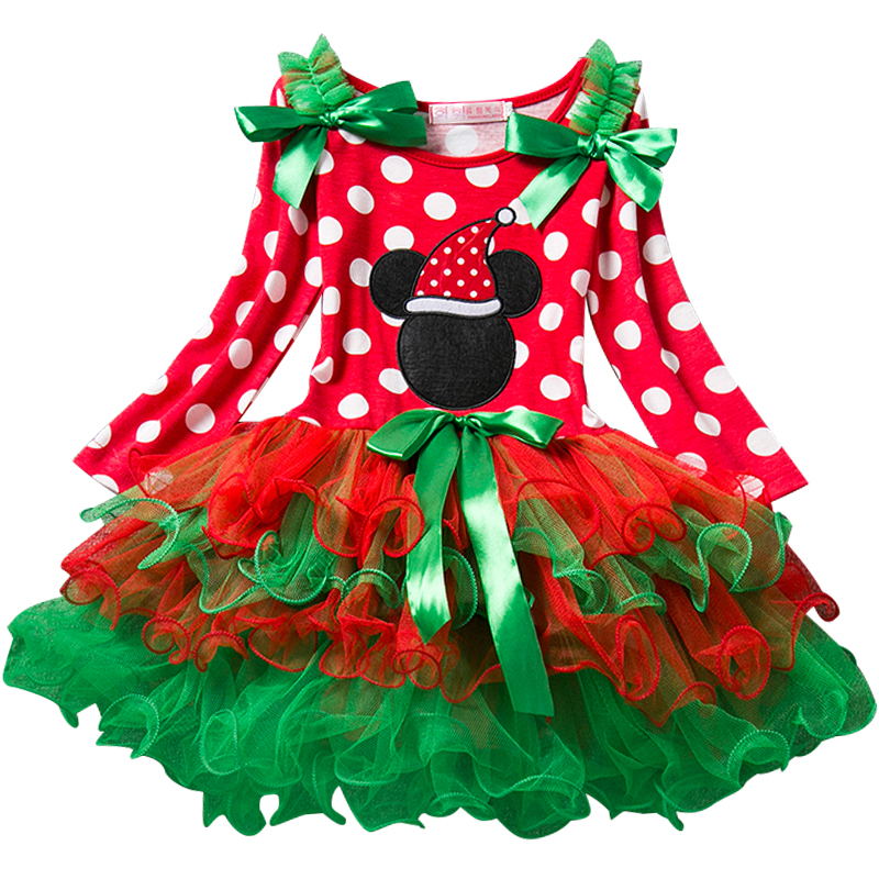 Arya Polka-dot Christmas Dress (12M-5T)