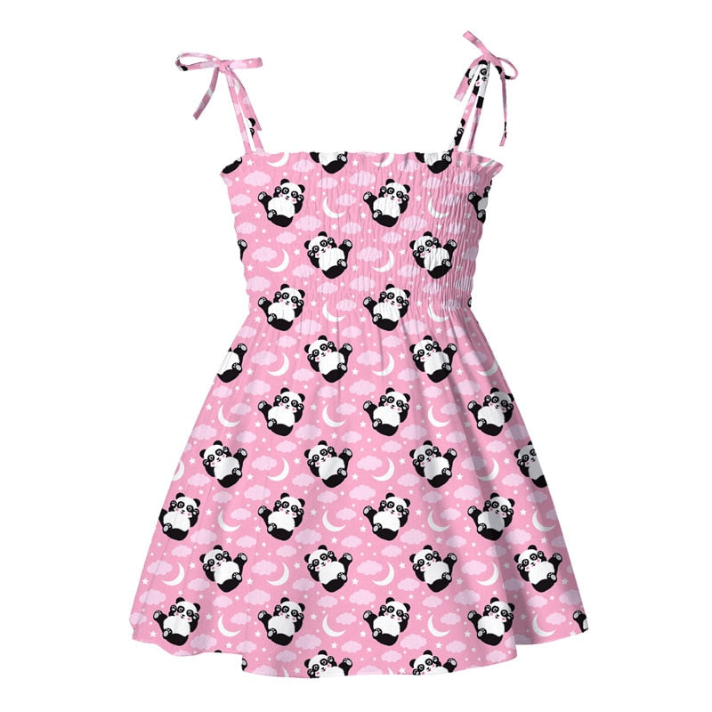 Alina Cartoon Print Sleeveless Dress (12M-5T)