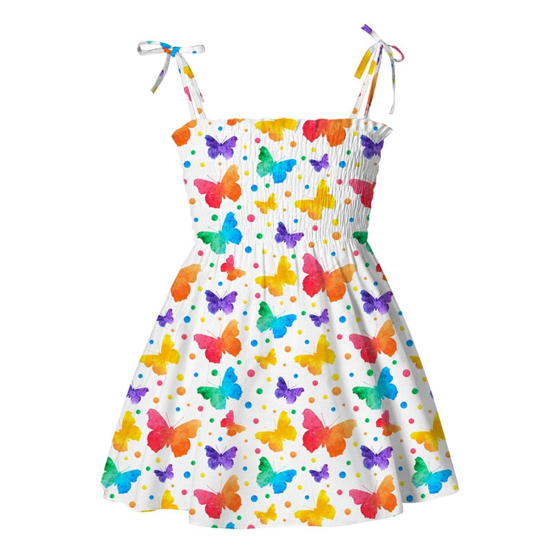 Alina Cartoon Print Sleeveless Dress (12M-5T)